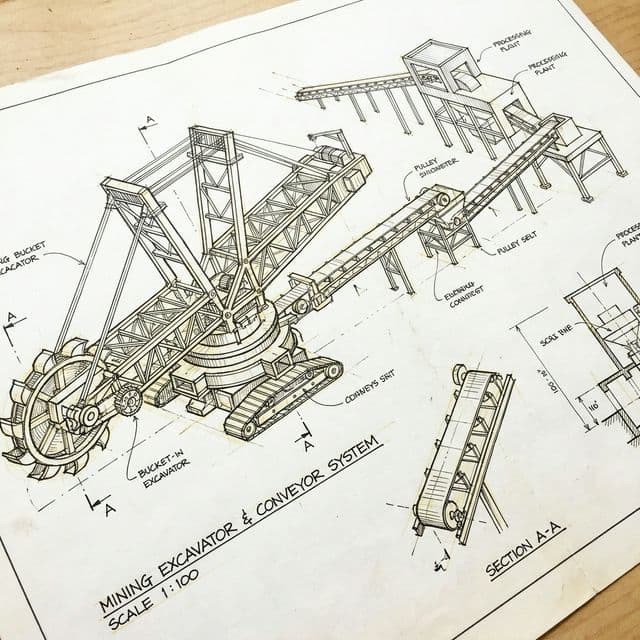 Technical Sketch of Mining & Heavy Industry
